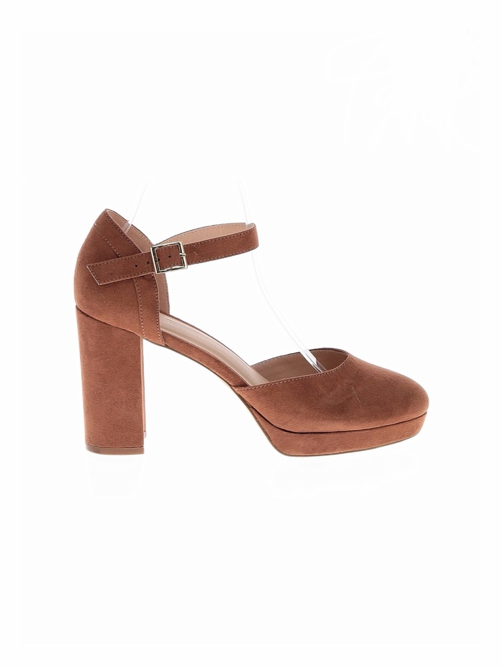 Ann Taylor Loft Brown Suede Block Heels Size 8.5